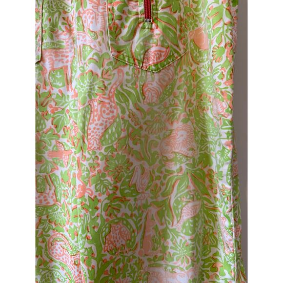 Vintage 60s 70s The Lilly Lilly Pulitzer Flare Leg Pants Green Tiger Owl Print - Picture 3 of 13